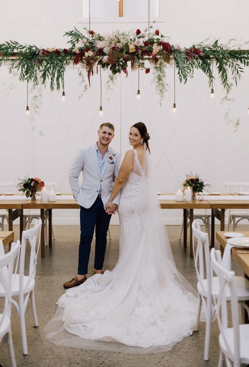 Bridal Table Floral Installation by The Bloomhouse Collective | Wedding Flowers Gold Coast & Nerang